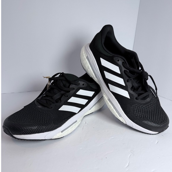 NWT Adidas SolarGlide 5 M Running Shoes Mens Size 8 Black White Sneakers GX5493 main image 8